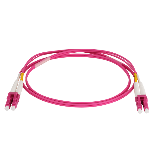 Патч-корд оптический LANMASTER, дуплексный, LC/UPC-LC/UPC, OM4, LSZH, 2 мм